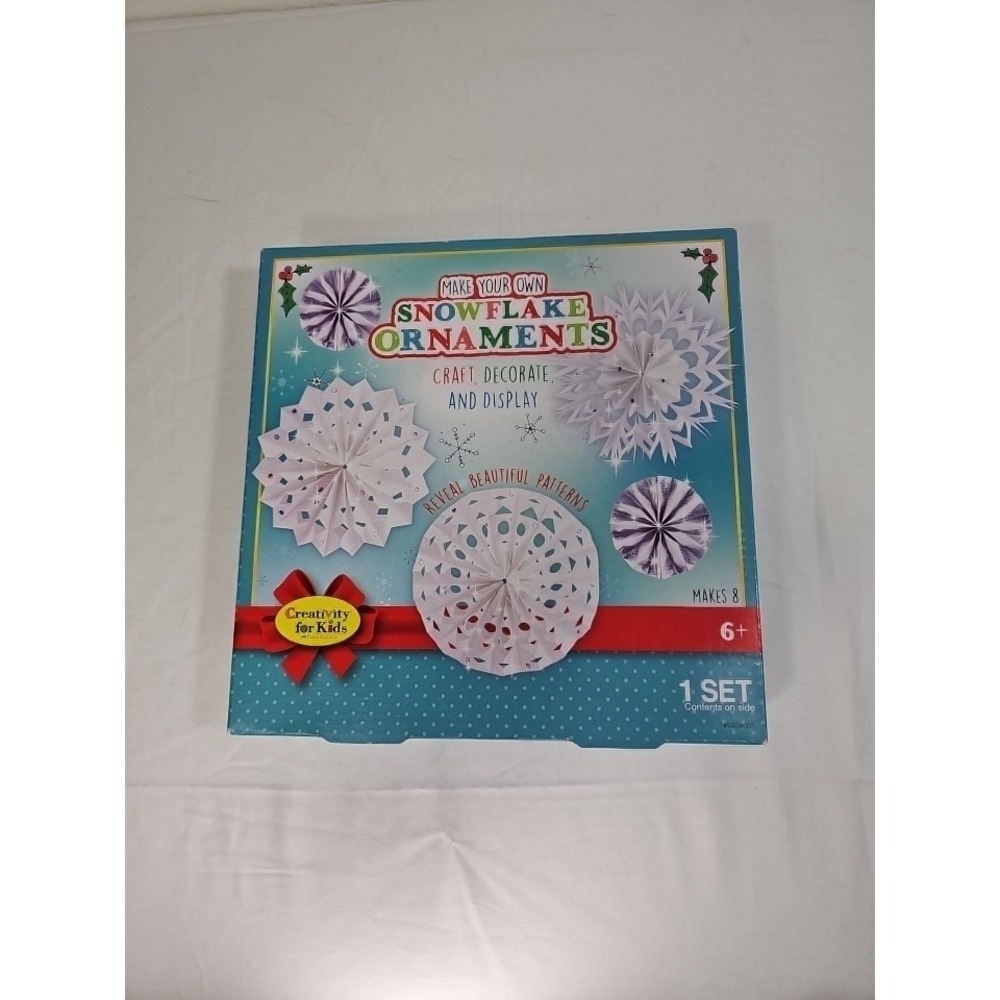 Creativity For Kids Make Your Own Snowflake Ornaments Craft Decorate And Display